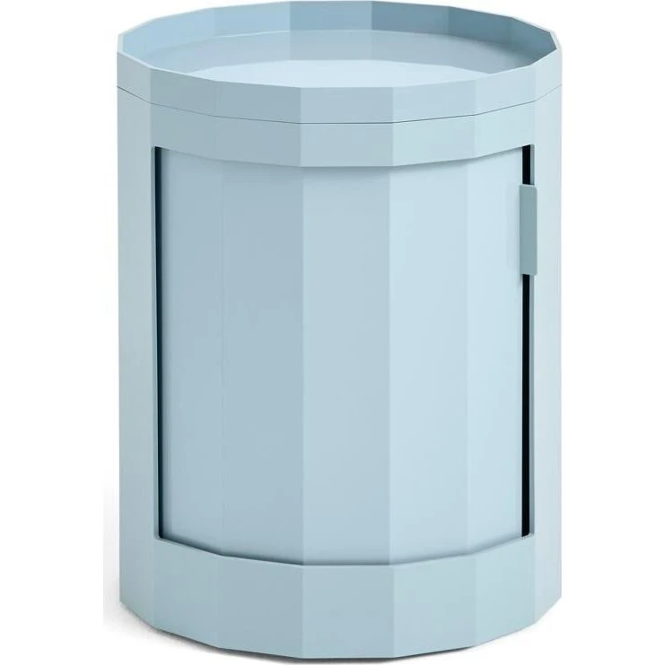 HAY Facet Sidebord Lav Misty Blue med hjul