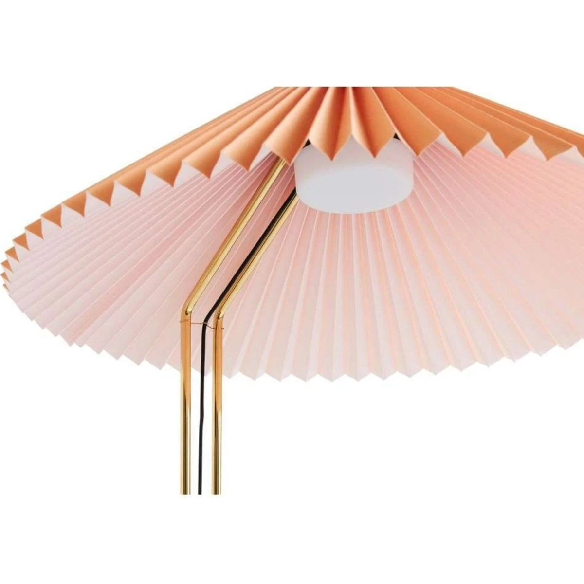 HAY Matin 500 Gulvlampe Peach - Messing & Bomuld