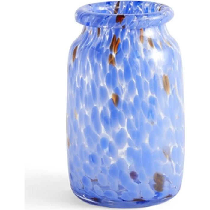 HAY Splash Roll Neck Vase Medium - Blå