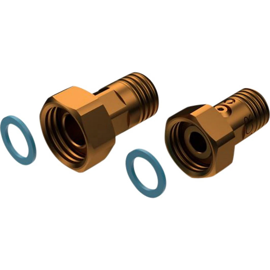 JCH Vandmålerforskruning 1 1/4'' x 1'' Rødgods med Kontraventil