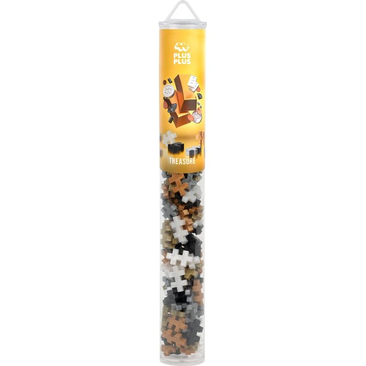 Plus-Plus Treasure Mix Metallisk - 100 stk. i rør