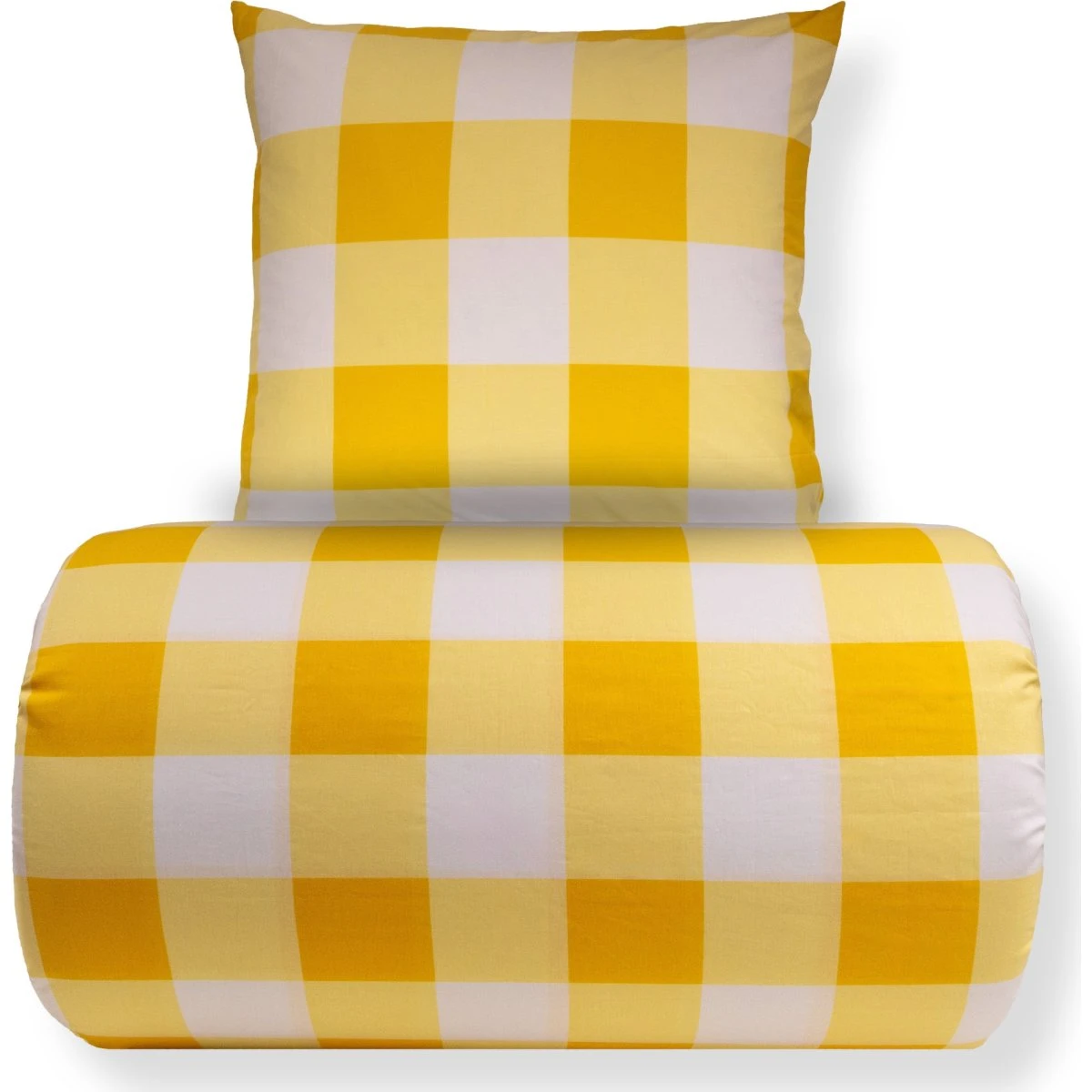Nordstrand Home Dobbelt sengetøj 200x220 cm - Gule tern