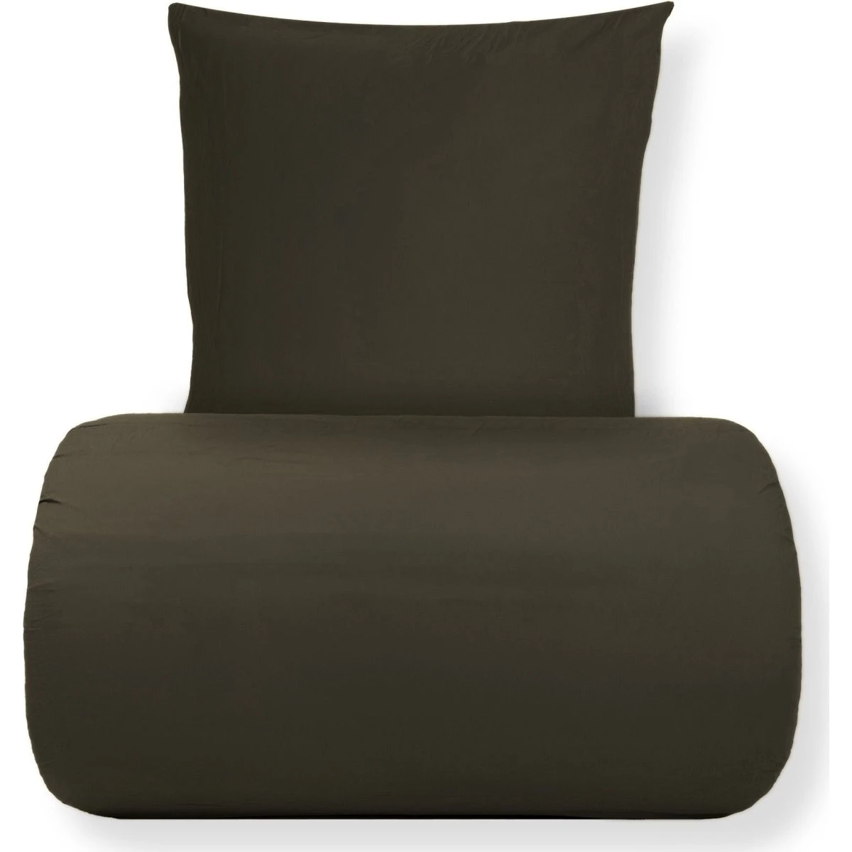 Nordstrand Home Sengetøj Stonewashed 140x220 cm - Mørkebrun