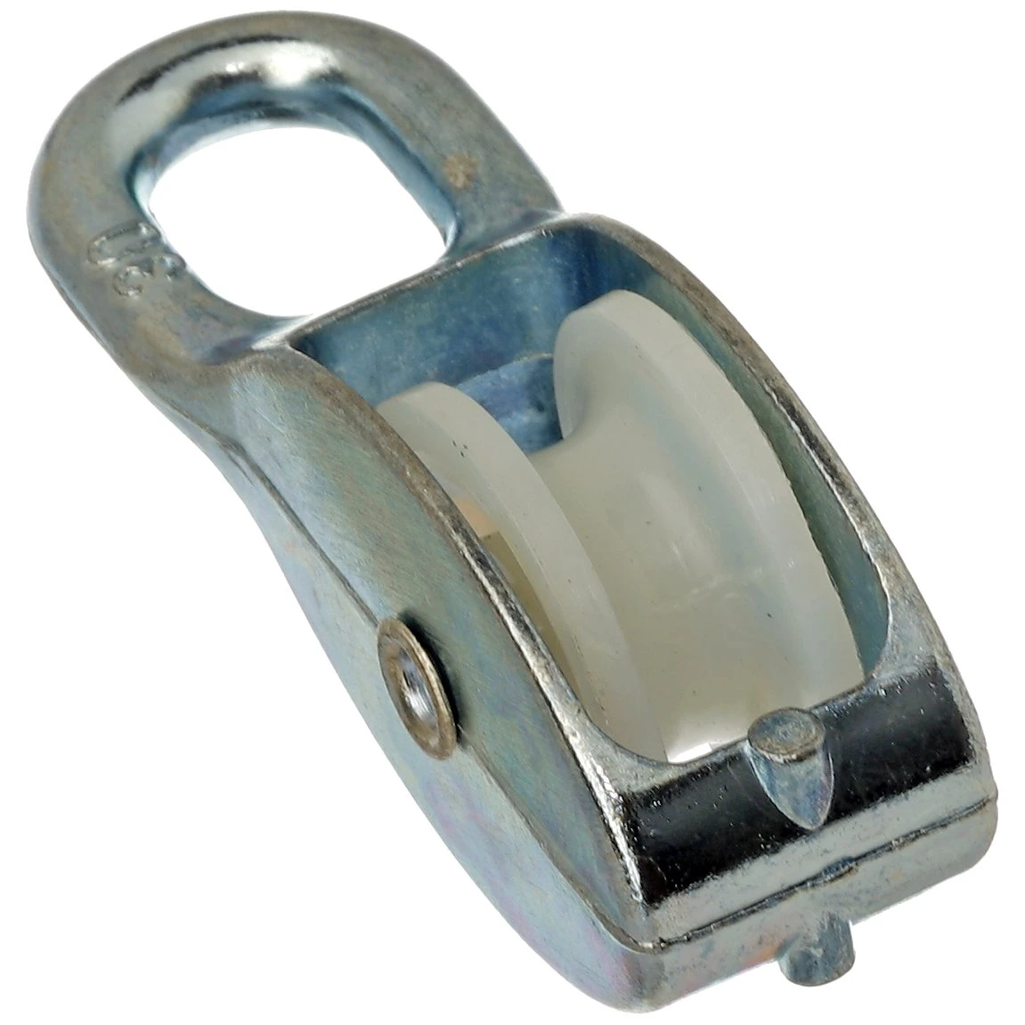Taljeblok galvaniseret m/1 nylonhjul 7x25mm