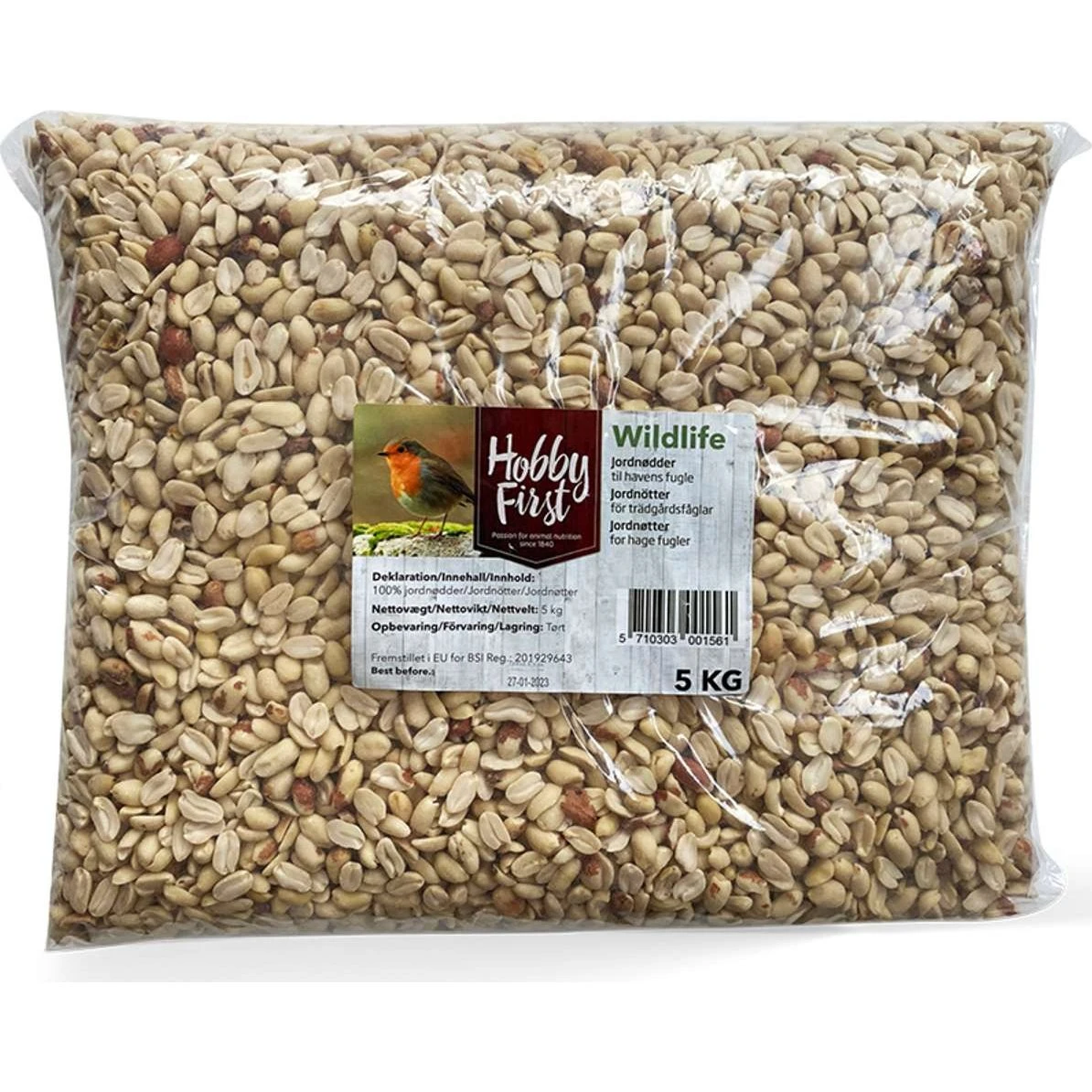 Hobby First Afskallede jordnødder 5 kg