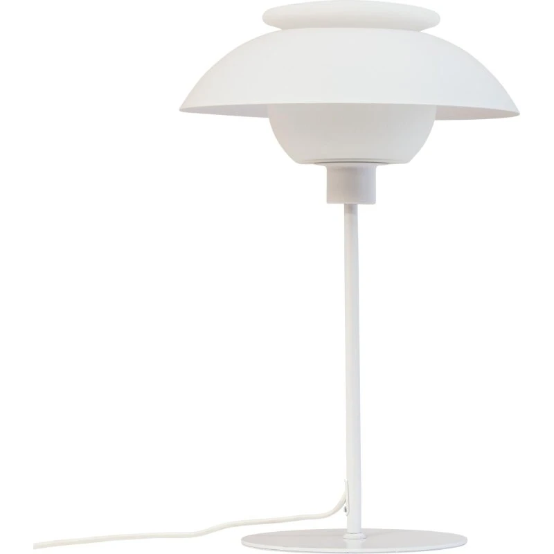 Dyberg Larsen Opus bordlampe, hvid opalglas