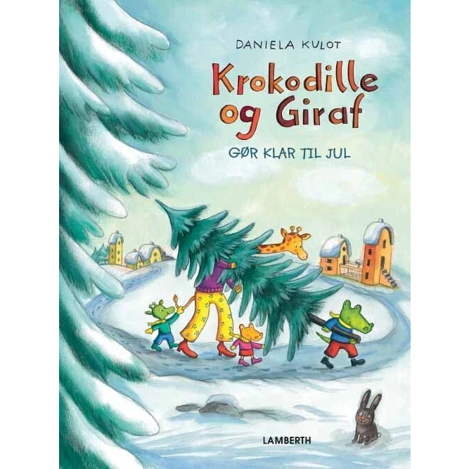 Krokodille og Giraf gør klar til jul - hardcover