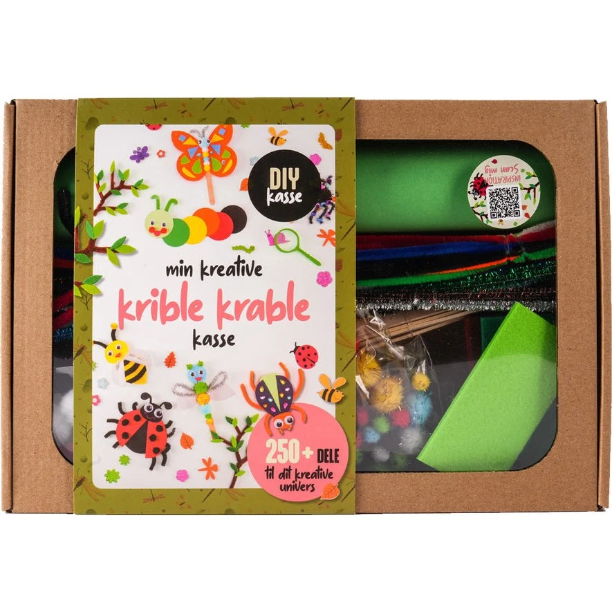 Krea Hobbyboks DIY Kriblekrable m/250 dele
