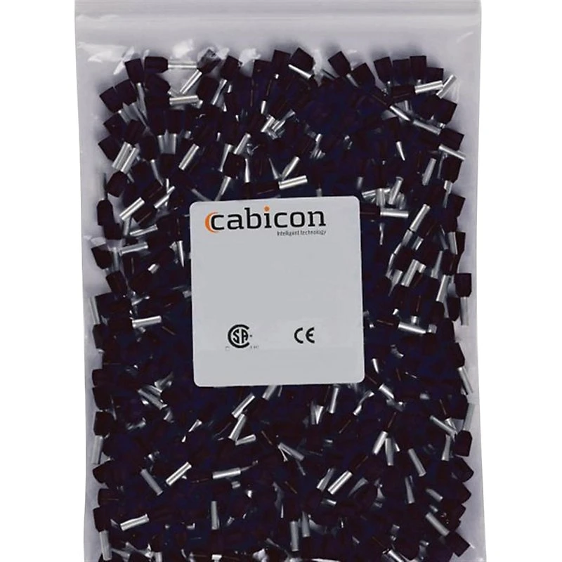 Cabicon Terminalrør 1,50/N isoleret sort