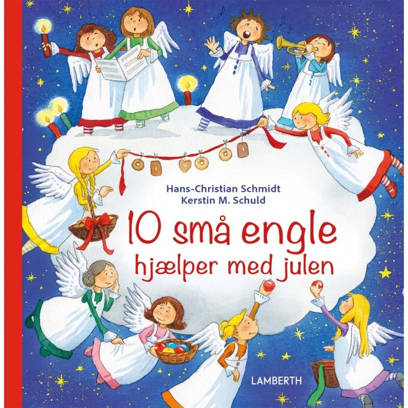 10 små engle hjælper med julen – Børnebog (Hardcover)
