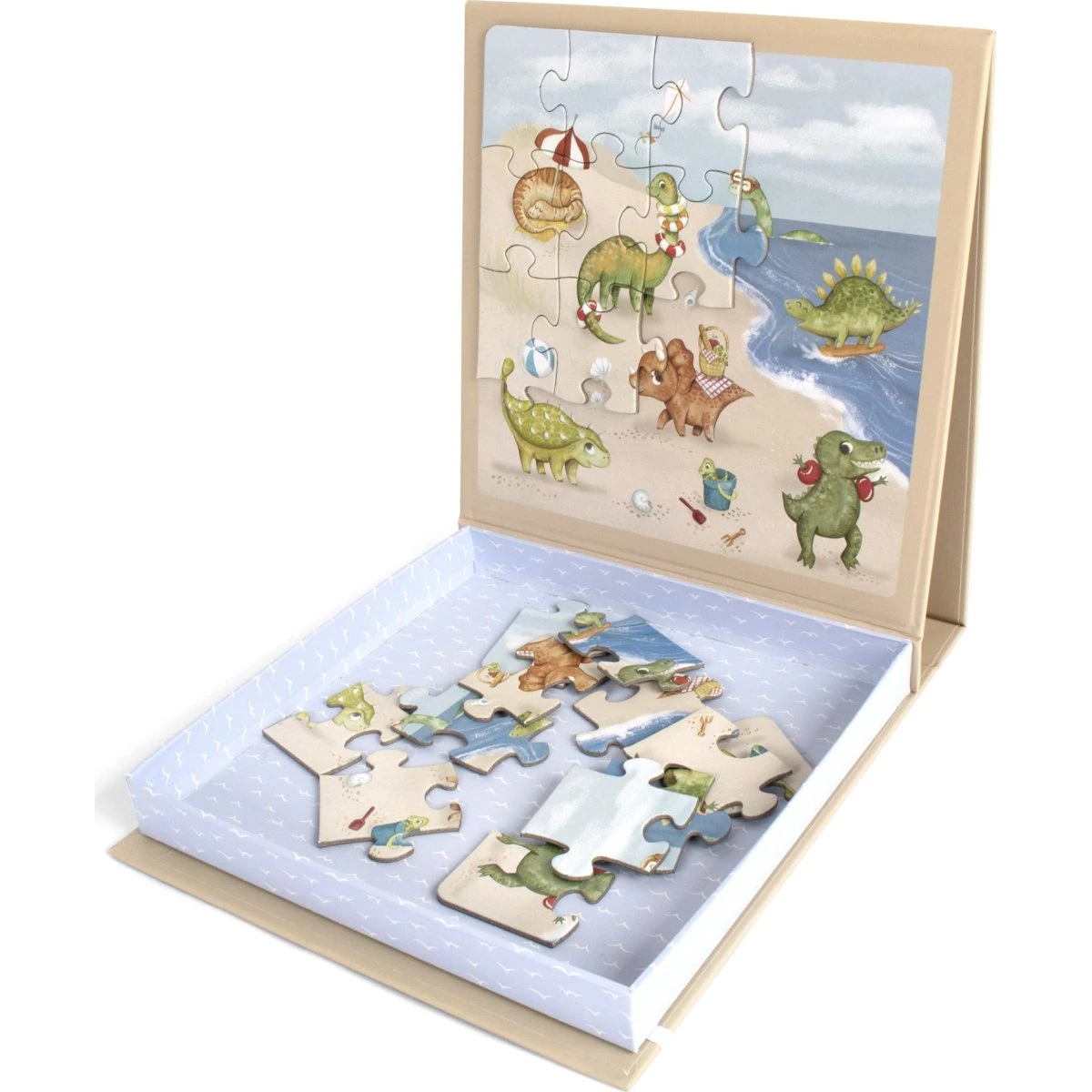 Filibabba Magnetisk Puslespil - Dino Beach (20 brikker)
