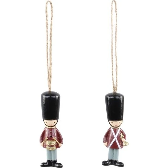 Orkester til ophæng, sæt af 2, Antique Cherry, 7,5 cm