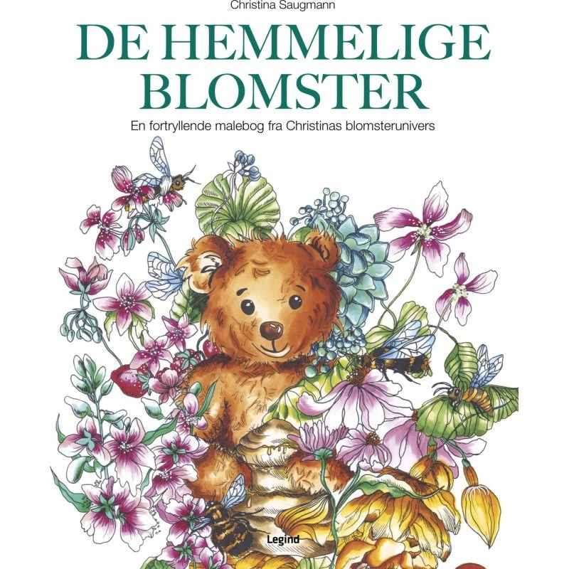 De hemmelige blomster - Malebog af Christina Saugmann