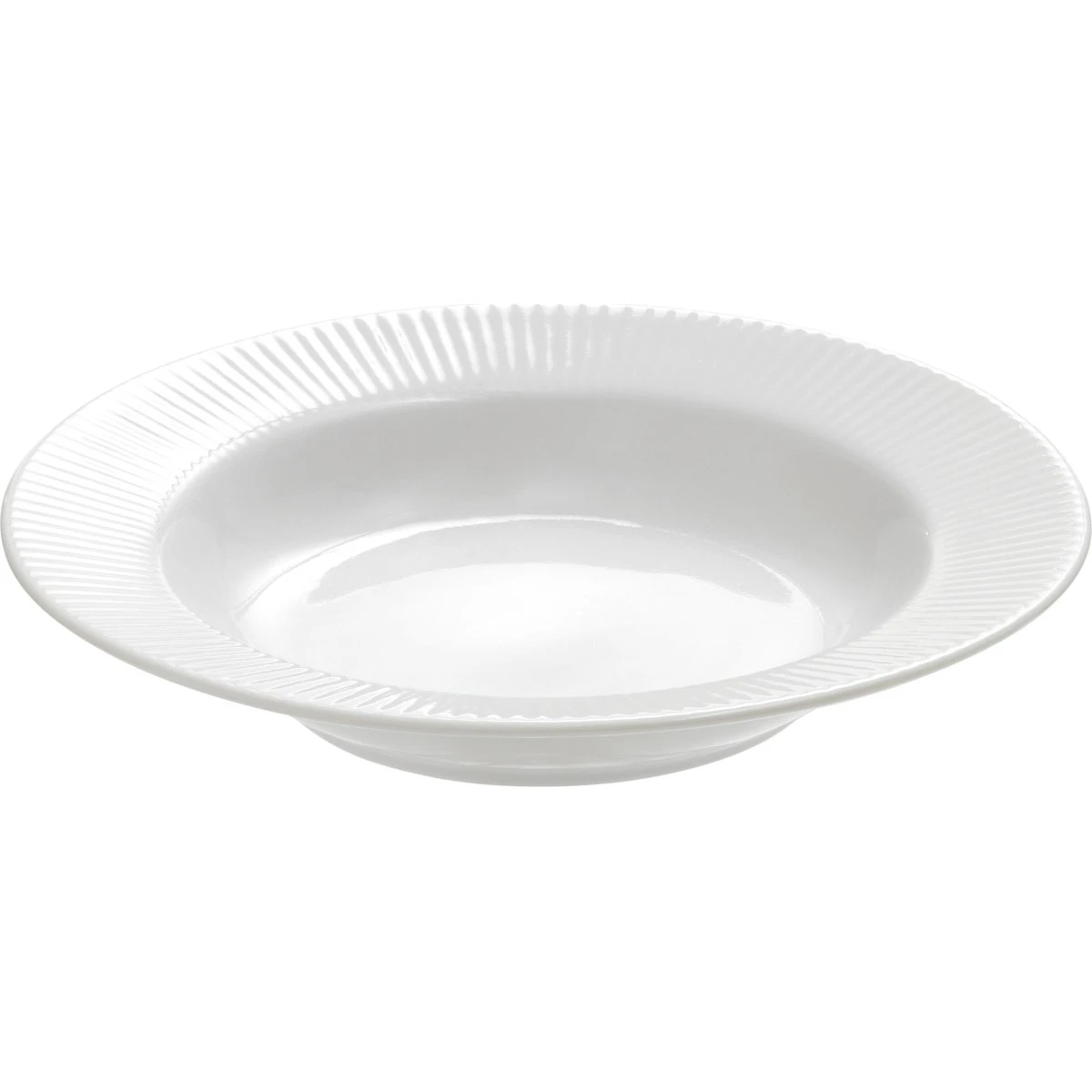 aida Groovy dybe tallerkner, hvid porcelæn, 22 cm (12 stk)