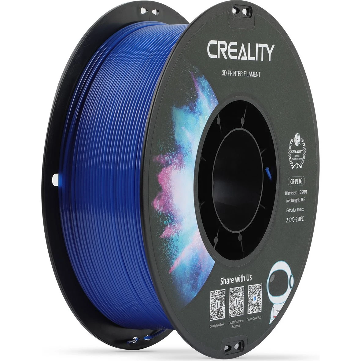 Creality CR-PETG Filament 1.75mm - 1kg - Blå