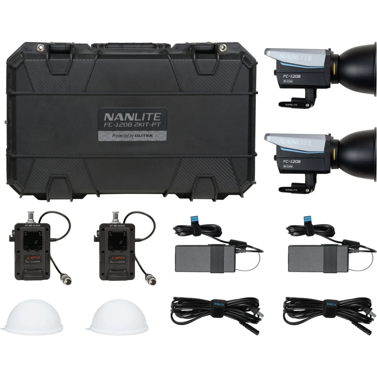 Nanlite FC-120B 2KIT-PT Bi-color Lyssæt med 2 Spotlys