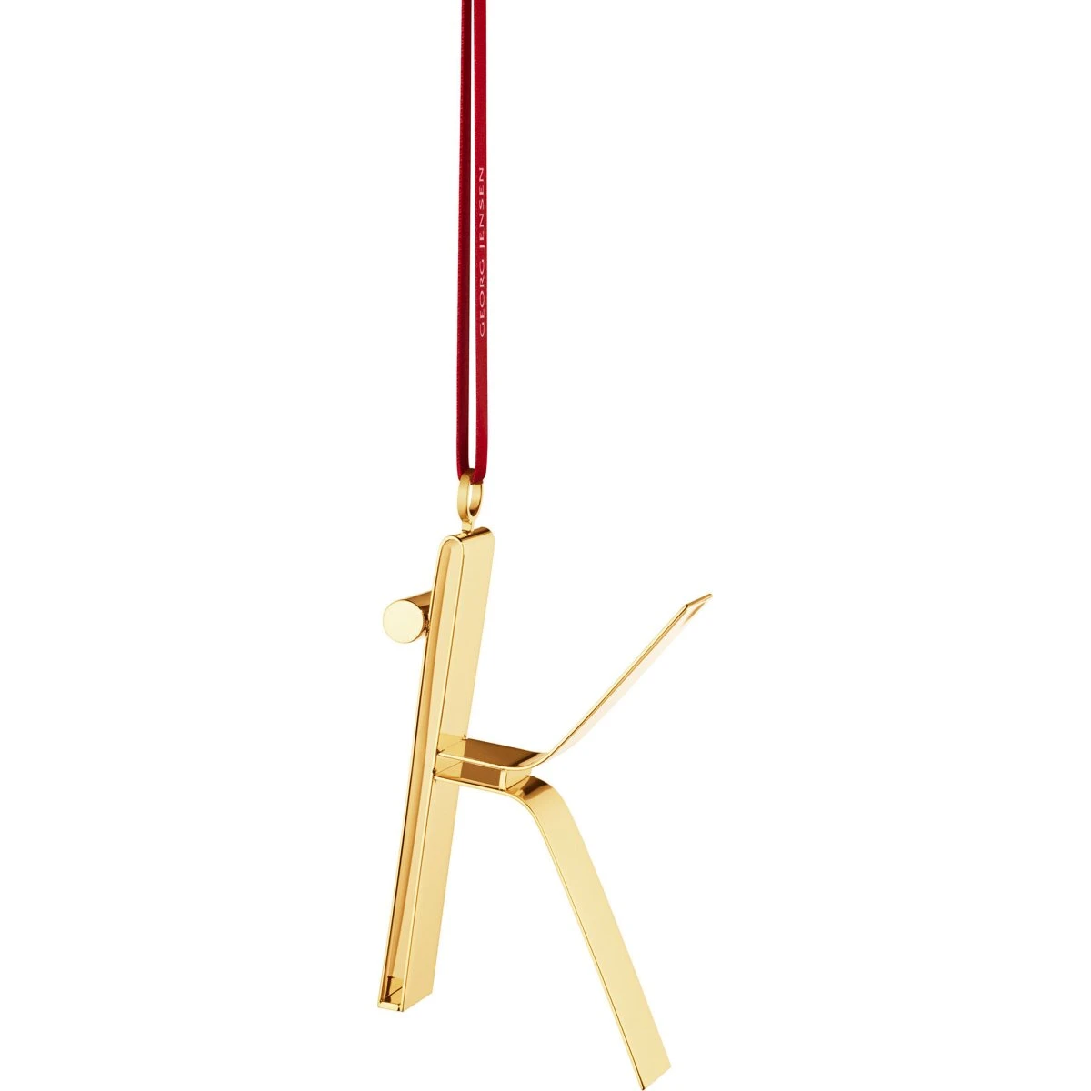 Georg Jensen Pyntbogstav K - Forgyldt