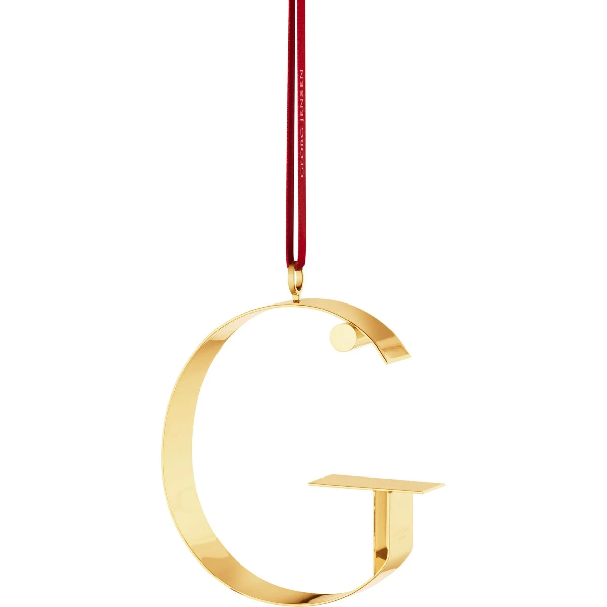 Georg Jensen Dekorativt bogstav G i guldbelagt rustfrit stål