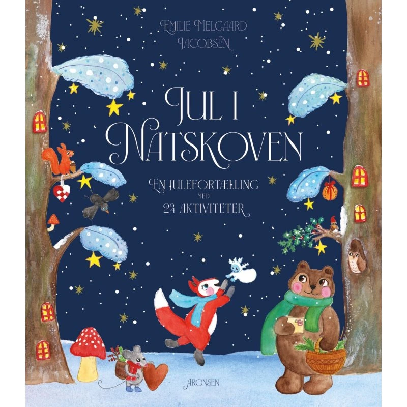 Jul i Natskoven – 24 juleaktiviteter, børnebog (hardcover)