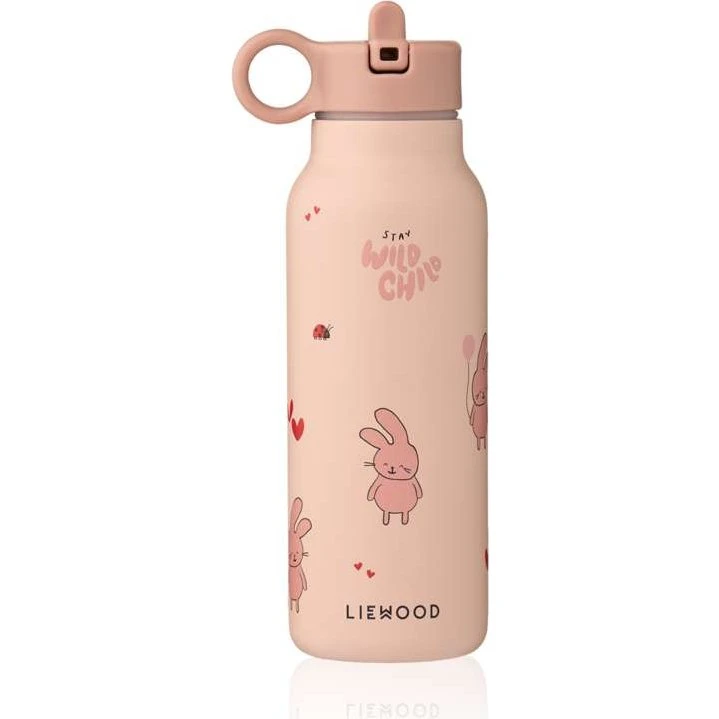 Liewood Falk Drikkeflaske - Rustfrit Stål - 350ml - Wild Child/Rosey
