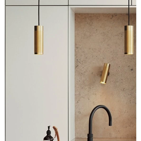 Thorup Copenhagen Patrone pendel, messing, 200 mm