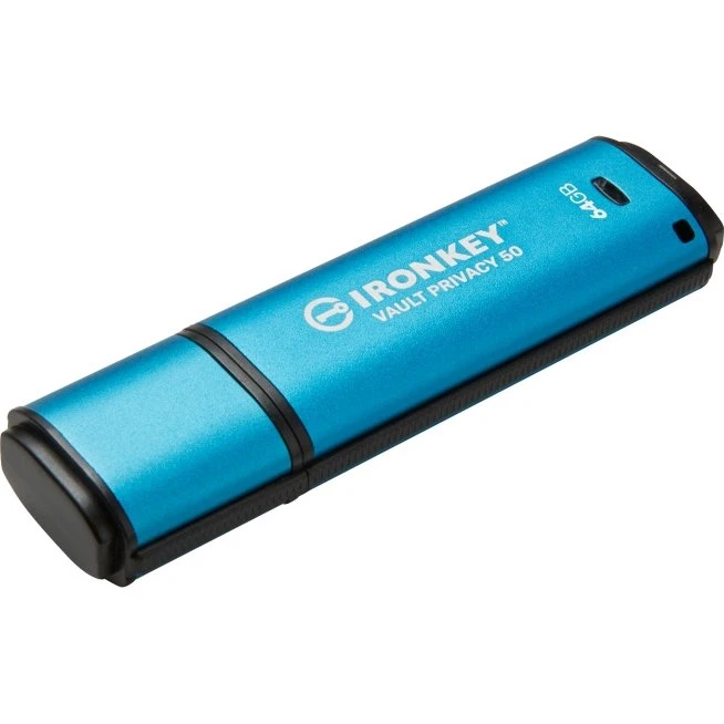 Kingston IronKey Vault Privacy 50 64GB USB-stik med 256-bit kryptering