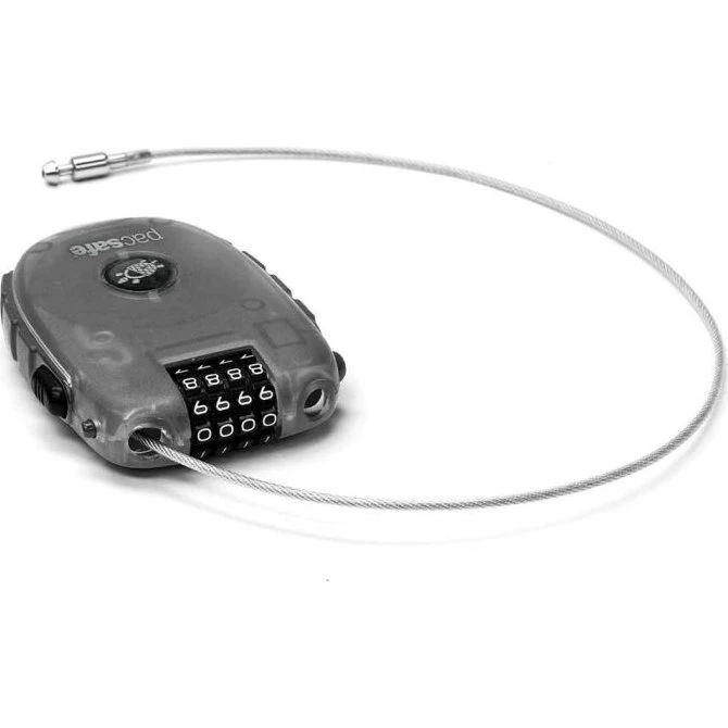 Pacsafe Retractasafe 250 Kodelås - 90 cm - Sort