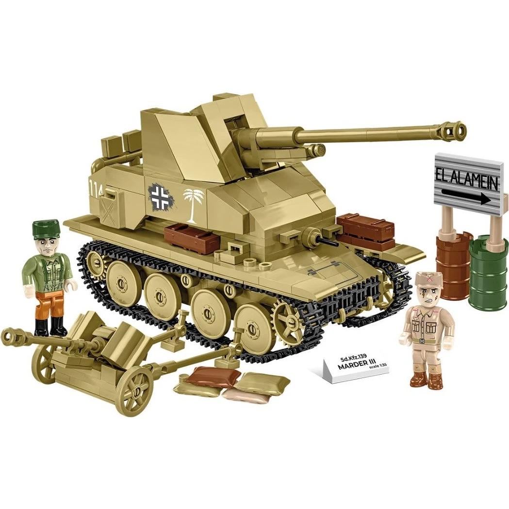 Sd.Kfz.139 Marder III Byggesæt - 1:35 (486 dele)