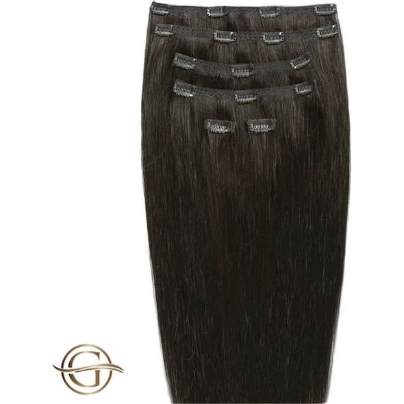 GOLD24 Clip-on Hair Extensions 50cm - 7 dele