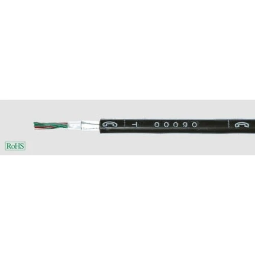 Telekabel A-2Y(L)2Y 30x2x0,8 mm² skærmet sort