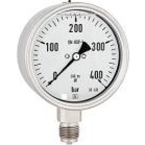 Erik Færgemann Kemi Manometer 0-10bar Ø100 mm Rustfri/Syrefast