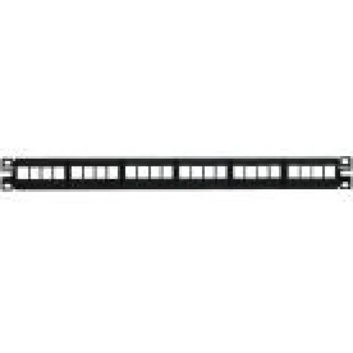 Panduit NetKey 24-port Keystone Patchpanel 1U Sort