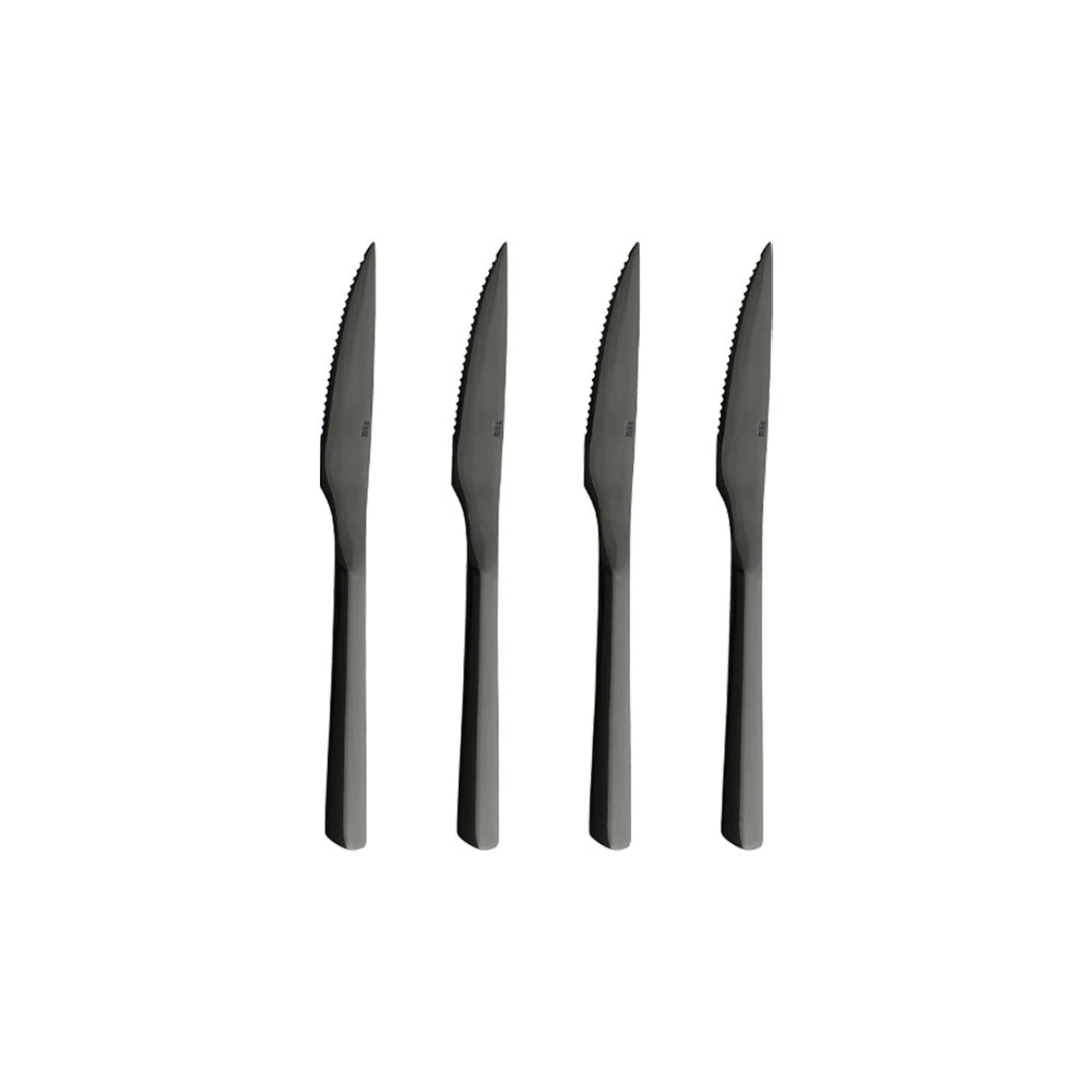 Aida Raw Steakkniv 4-pak - Blank sort