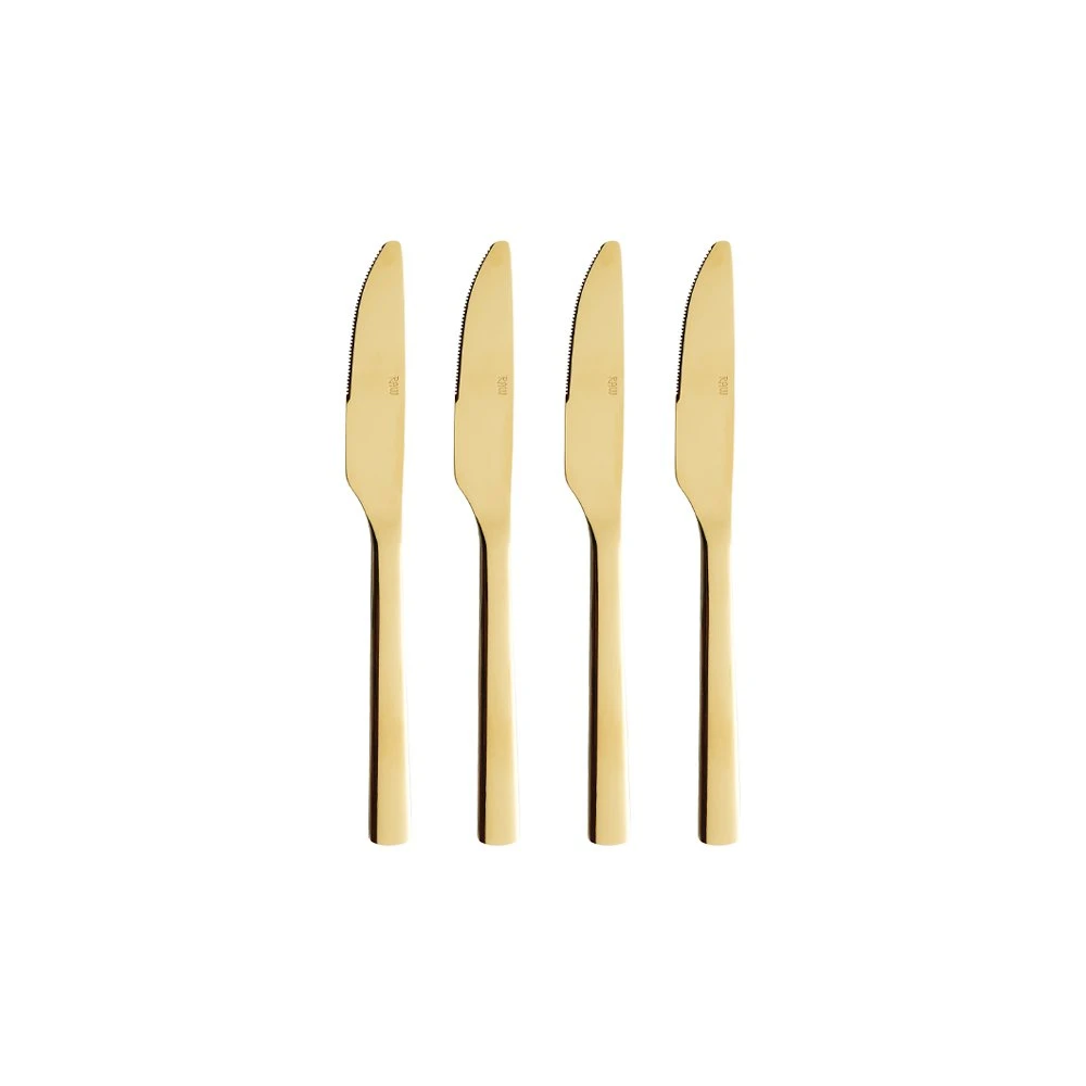 Aida Raw kniv 4-pak - Guld