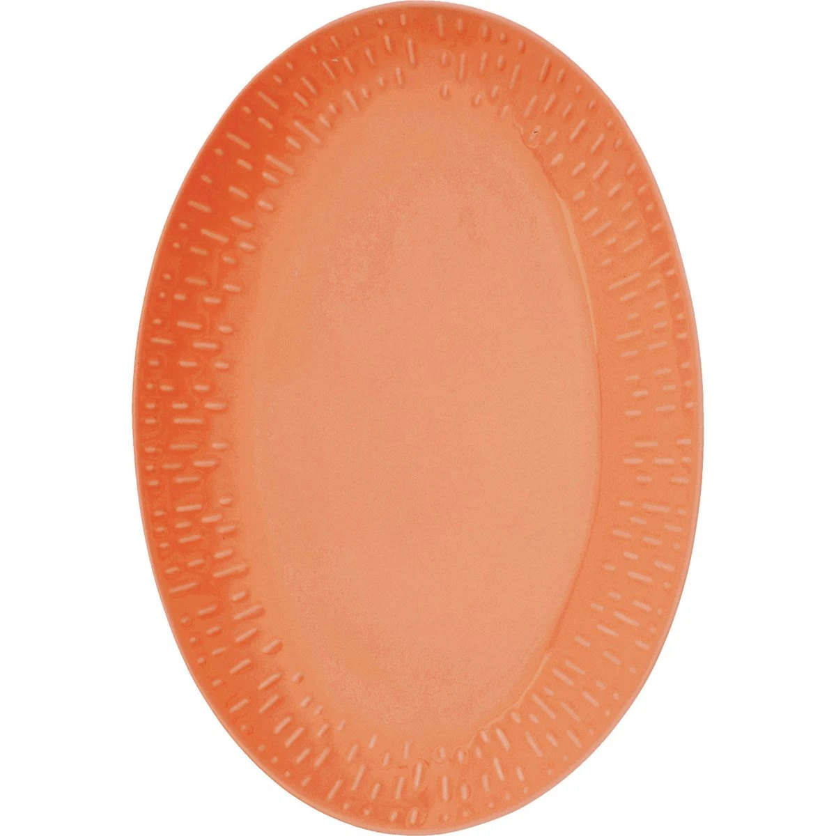 Aida Confetti ovalt fad, Apricot, 36 x 25,5 cm