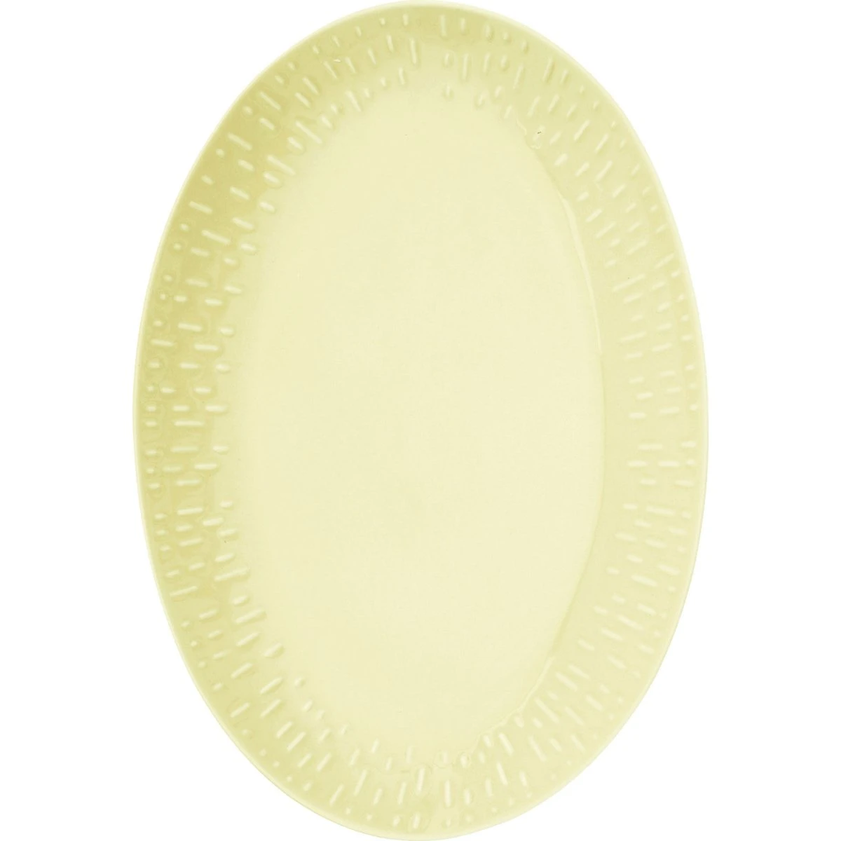 Aida Confetti ovalt fad, Lemon, 36 x 25,5 cm