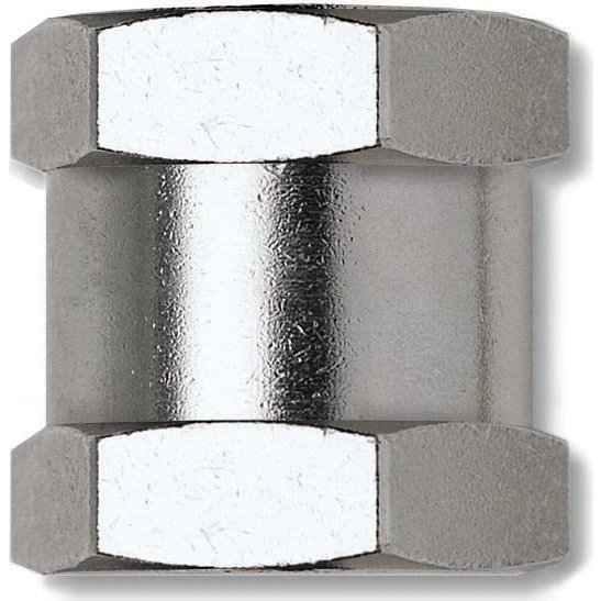 Muffe 3/8"x3/8" i messing