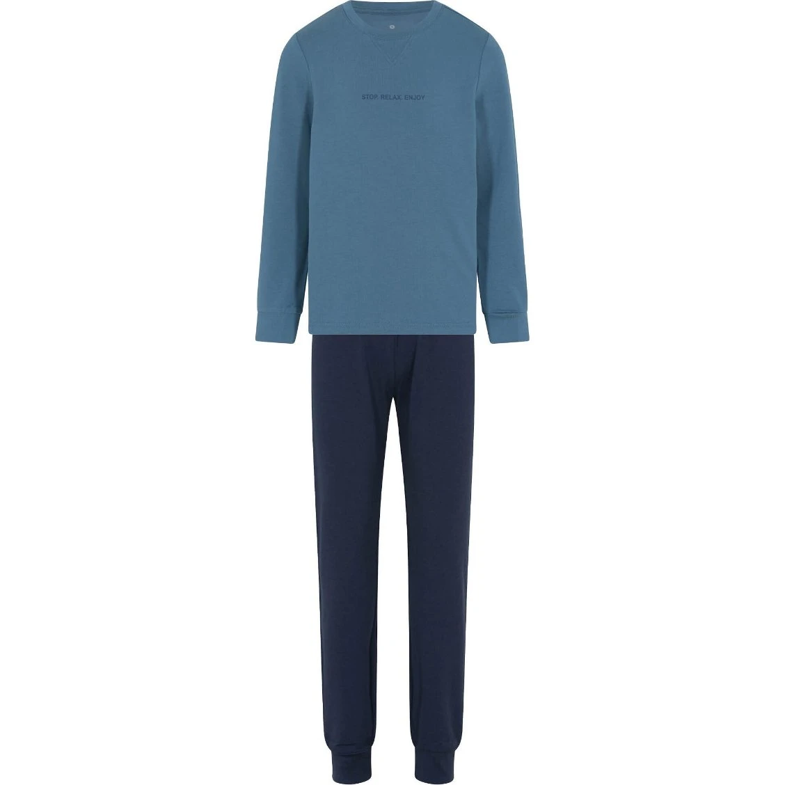 JBS of Denmark Bambus pyjamas til drenge, blå, str. 7-8 år