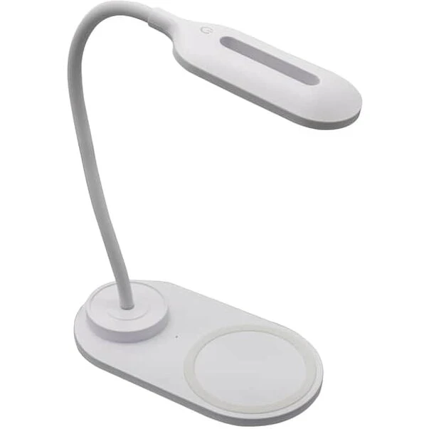 Denver LQI-55 LED-lampe m/ trådløs oplader 5W (2700-6500K)