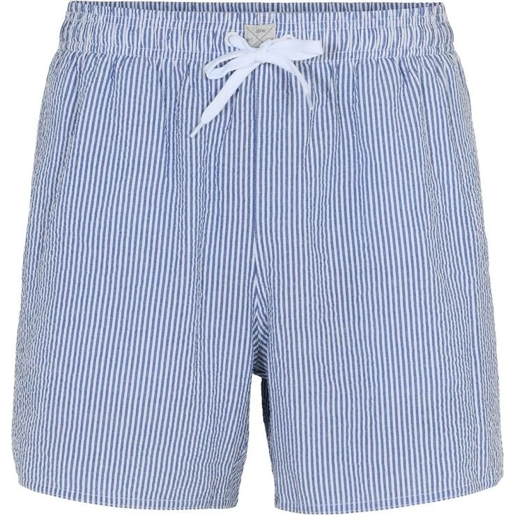 JBS Badeshorts m/inderfor m. stribet design i lyseblå og hvid