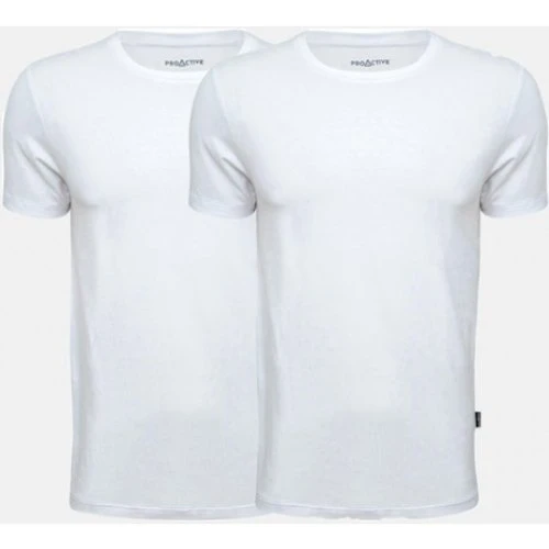 JBS ProActive 2-pak Bambus T-shirts til herre - Hvid
