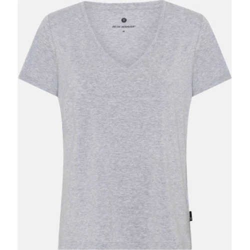 JBS of Denmark T-shirt v-hals i bambusviskose - Grå