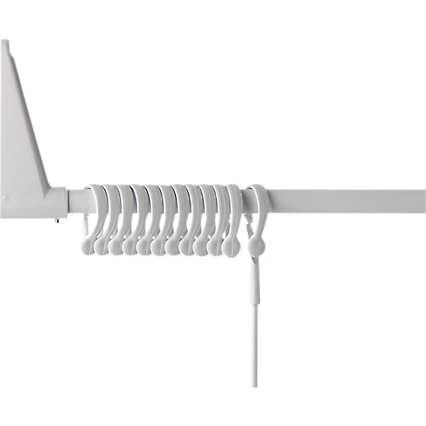 Van Der P Badeforhængsstang Erica2000 Vinkel, 70x160 cm, Hvid