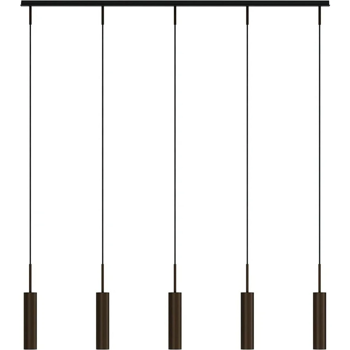 Audo Copenhagen Tubulaire Rail Pendel - 5 lyskilder i Bronze