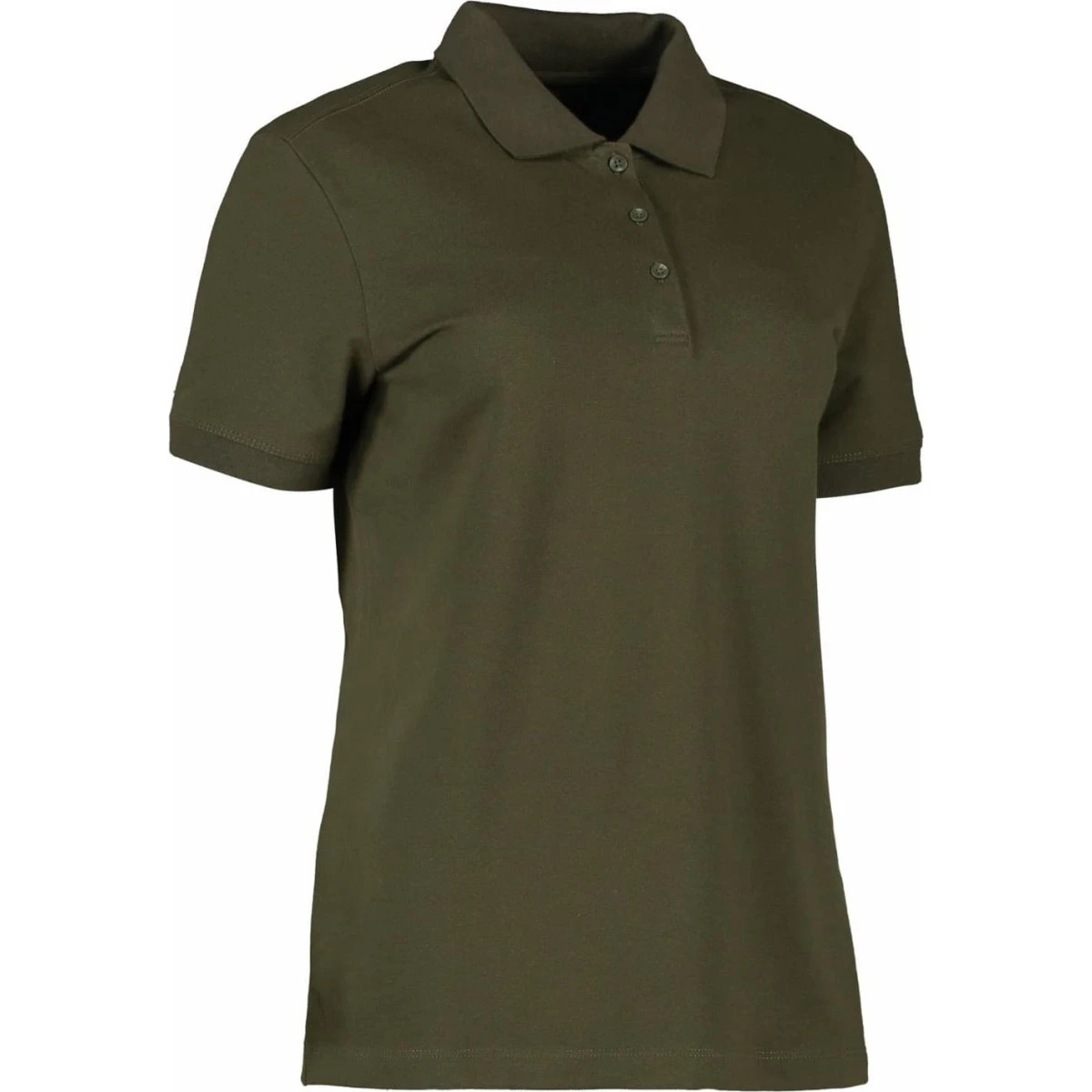 ID Økologisk Poloshirt Dame Oliven