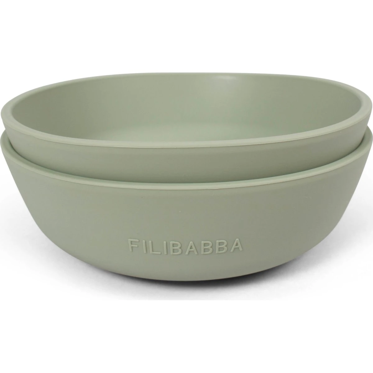 Filibabba Silikone skål 2-pak - Green