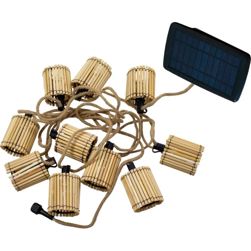 New Garden Okinawa solcelle lyskæde 10 pærer, 8 m