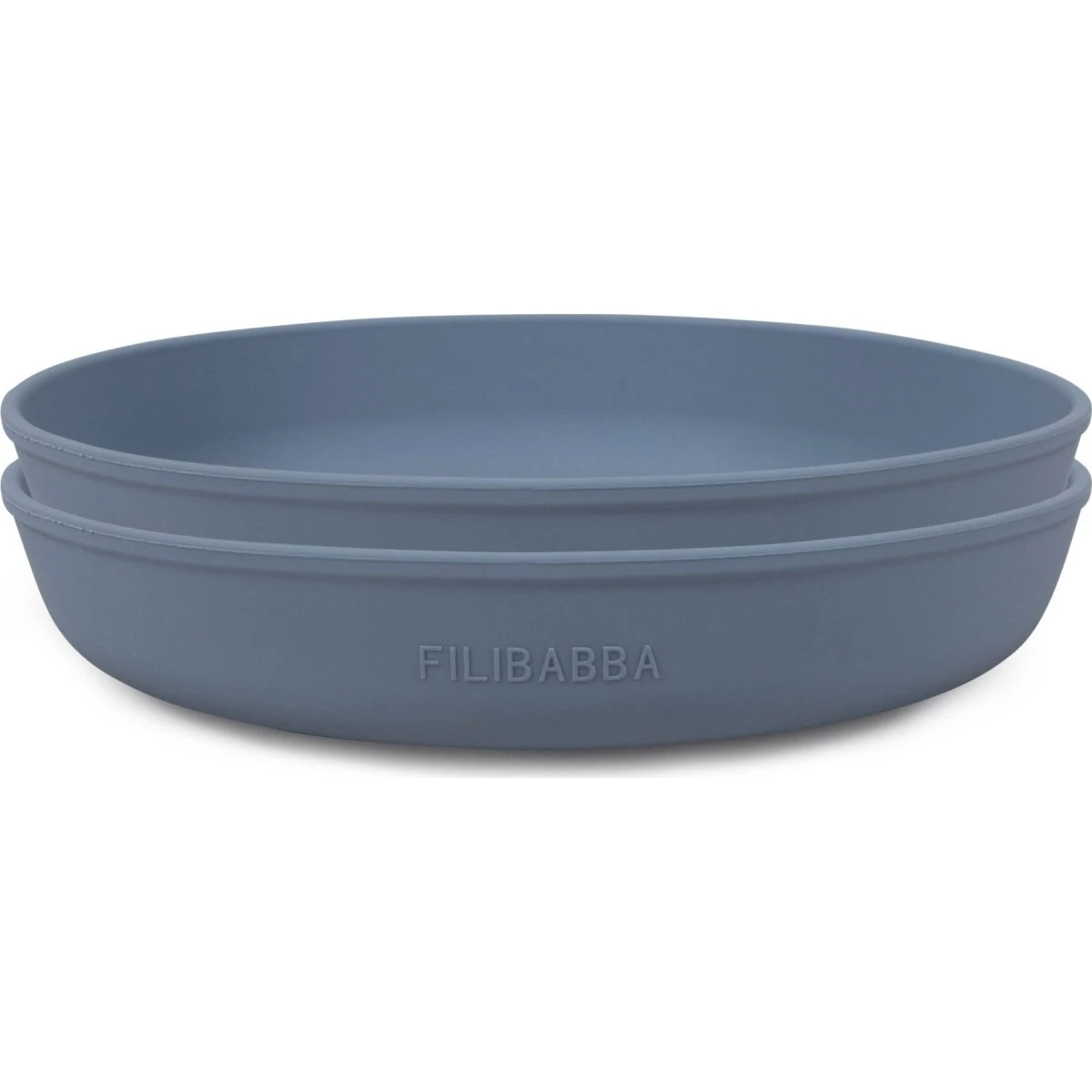Filibabba Silikone tallerken 2-pak - Powder Blue