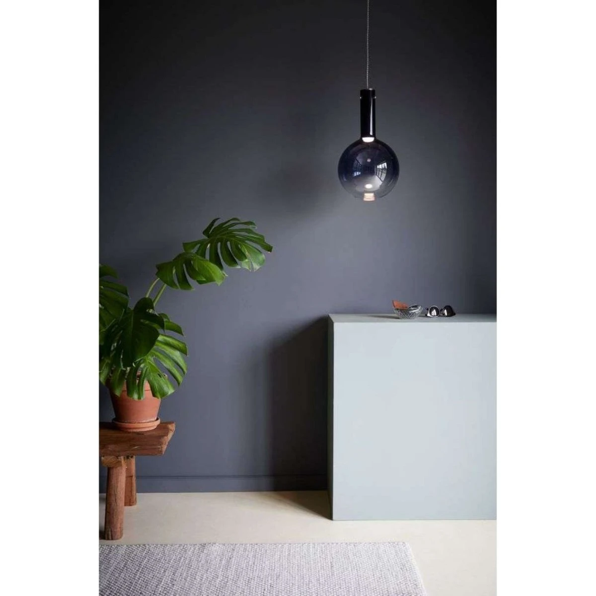 Loom Design Raindrop 20 Pendel Blue - Blå Glaslampe
