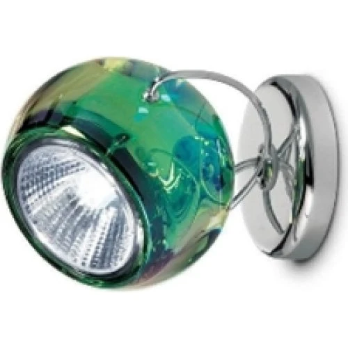 Fabbian Beluga væglampe/loftlampe, grøn